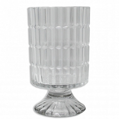 Ваза для квітів Cristal Kristina 19 см прозорий