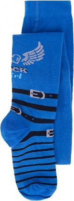 Колготки детские Conte-Kids Tip-Top 411 7С-78СП р.128-134 синий с рисунком 