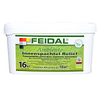 Тонкошарова декоративна шпатлівка Feidal Ambiente Innenspachtel Relief 16 кг білий