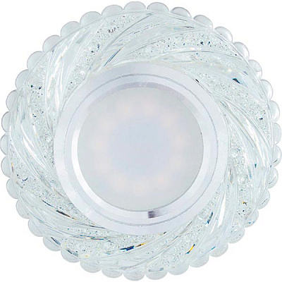 Светильник точечный LightMaster с LED-подсветкой CL7087 GU5.3 прозрачный 