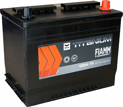 Аккумулятор автомобильный Fiamm Black Titanium GR24 70 70Ah 540A 12V «+» справа (FIM 7905183)