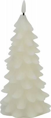 Свеча светодиодная Елочка 10,5х23 см белый C5615 