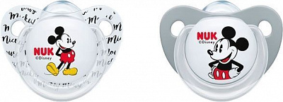 Пустышка Nuk Trendline Disney Mickey серый и белый р 2 (10176213)