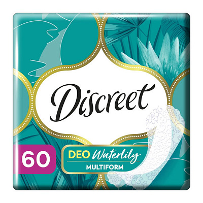 Прокладки ежедневные Discreet Deo Water Lily 60 шт.