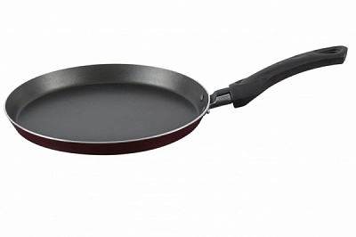 Сковорода для млинців 22 см із чорною ручкою