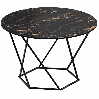 Стол журнальный Aqua Rodos Лінт RICHMOND BLACK 450мм черный/черный