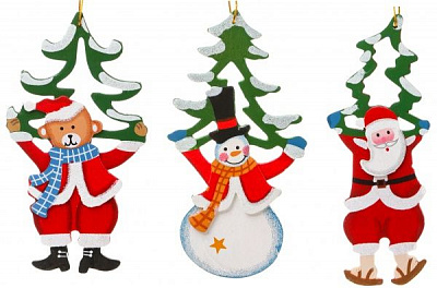 Набор Деревяных фигурок 3 шт./уп. 