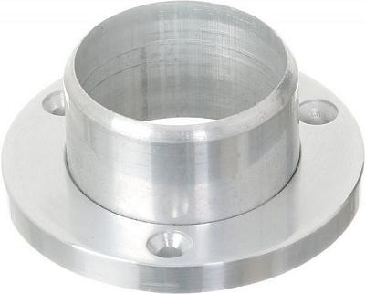 Фланец Aluminica на стойку с внешним креплением серебро