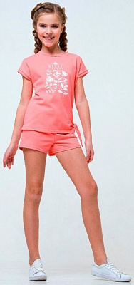 Комплект для дівчаток Smil 113263 р.134 кораловий