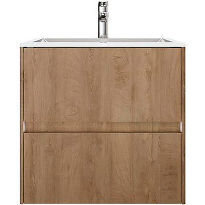 Тумба подвесная Water House Preference N2 60 МДФ распил дерева медовый под умыв.Амальфи 60