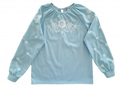 Вишиванка для дівчаток Едельвіка 231-20/00 блакитна р.134 блакитний