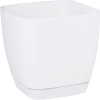 Вазон пластиковый Form Plastic Тоскана Квадро-11 квадратный 1л белый (0730-011) 