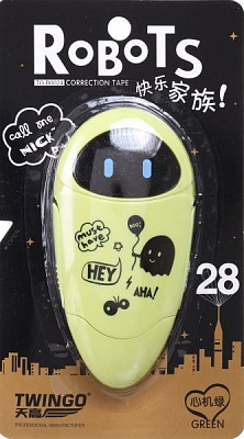 Коректор стрічковий Robots жовтий
