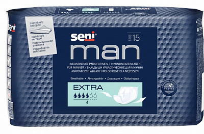Прокладки урологічні Seni Man Extra 15 шт.
