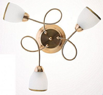 Люстра потолочная Интеркласс НСб 04-3хХХ-305 3x40 Вт E14 бронза 10178/3 