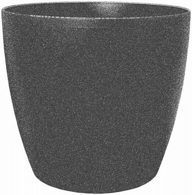 Горщик пластиковий Алеана Матільда круглий 7,6л темно-сірий (113085)