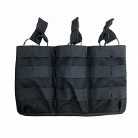 Подсумок UkrCossacks ПОД МАГАЗИНЫ AK/AR НА 3 ШТ UKRCOSSACKS ЧЕРНЫЙ