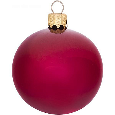 Шар стеклянный d60 красный