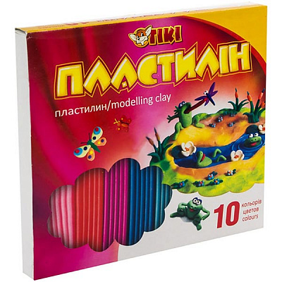 Пластилин 52114-ТК 10 цветов Тікі