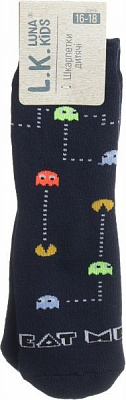 Шкарпетки дитячі Luna Kids № 8. Eat me 331013 р.16–18 темно-синій