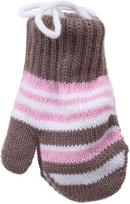 Варежки ДАЙС Kakadu р.от рождения кофейный 13830200 