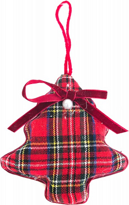 Подвеска Dalian Everglory елка 10 см красный LX2021-0094