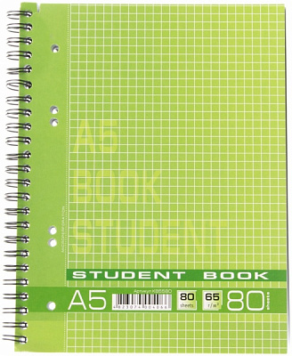 Блокнот А5 спіраль 80 арк КВ5580