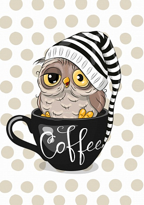 Постер Сова Кофе Posterclub 