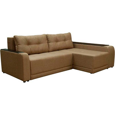 Диван угловой Кедр ПЛЕЙН правый (Г) бежевый 2400x1700x880 мм