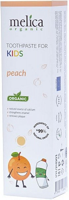 Детская зубная паста Melica Organic Персик 100 мл
