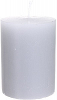 Свеча Цилиндр серая 8х6,4 см ESTE