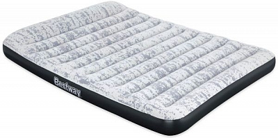 Матрас надувной Bestway Tritech Airbed Twin с двойным электронасосом 203x30 см серый/синий 67836