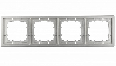 Рамка чотиримісна Siemens Style платина металік 5TG13241