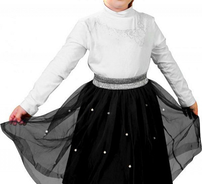 Гольф DaNa-kids Ожерелье р.98 белый 156015 