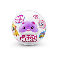 Іграшка м'яка інтерактивна Pets & Robo Alive S1 Кумедний хом'ячок (фіолетовий) 9543-3