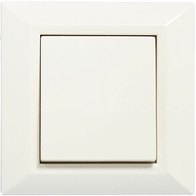 Выключатель одинарный Underprice Vesta кремовый