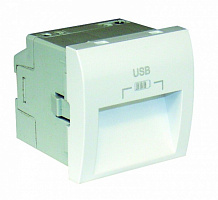 Розетка USB подвійна Efapel Quadro Charger type A без кришки білий матовий 4638412 SBM