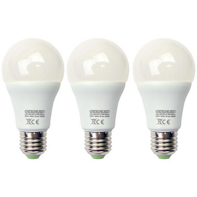 Лампа світлодіодна Светкомплект 3 шт./уп. 10 Вт A60 матова E27 220 В 3000 К