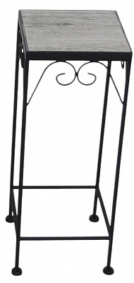 Підставка для квітів одинарна метал мозаїка квадрат S JF232385-3 190x490 см чорний