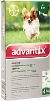 Капли Bayer для собак Advantix 1х0,4 мл до 4 кг 17075
