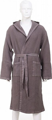 Халат мужской La Nuit Stone Wash р. XXL кофейный 