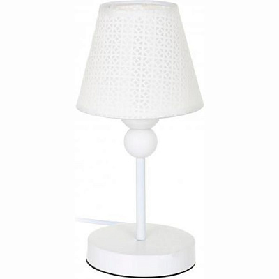 Настільна лампа Accento lighting 1x40 Вт E27 біла