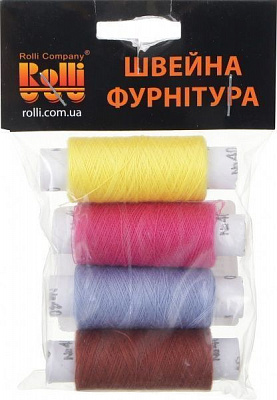 Набор ниток цветных 4 шт.