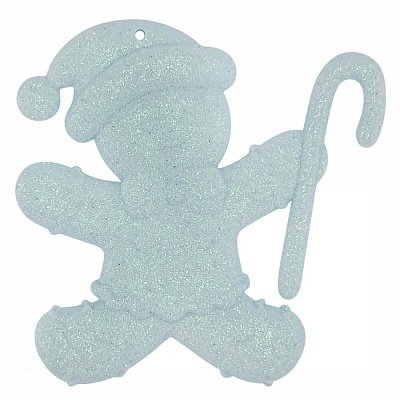 Украшение новогоднее MIS LT Человечек 12 см голубой