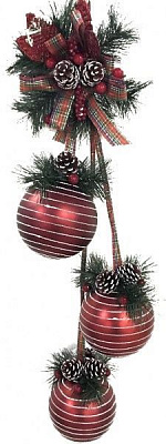 Декоративна підвіска Зв'язка куль d 8 см HT-WXR-024