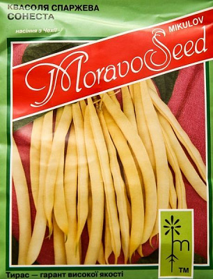 Насіння MoravoSeeds квасоля спаржева Сонеста 15г