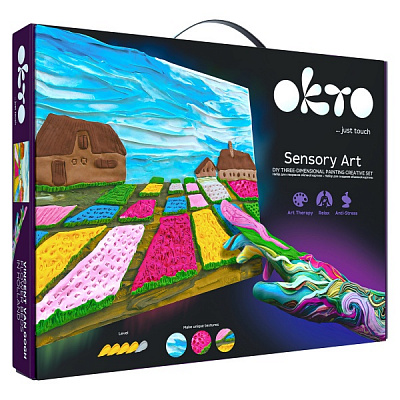 Набор для создания объемной картины Цветники в Голландии 30х40 см 10001 OKTO 