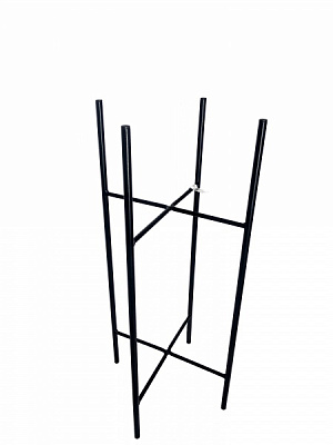 Подставка под вазоны Икс h-650х275 мм 27,5x65 см черный 