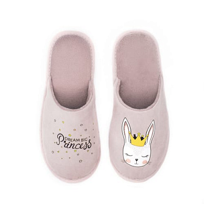 Тапки домашние Twins HS-OZ замшевые с рисунком р.38/39 персиковый 