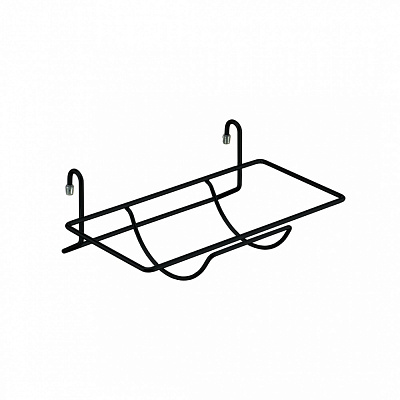 Полка для бумажных полотенец Homax YJ-G217 BL на рейлинг 300x110x200 мм черный